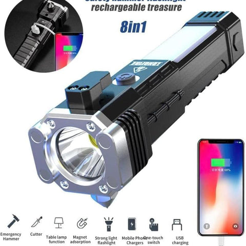 Versatile High Power Led Flashlight 8 in 1